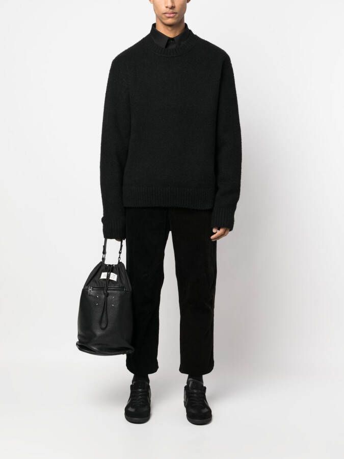 Black Comme Des Garçons Ribfluwelen broek Zwart