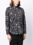 Black Comme Des Garçons Overhemd met hartprint Zwart - Thumbnail 3