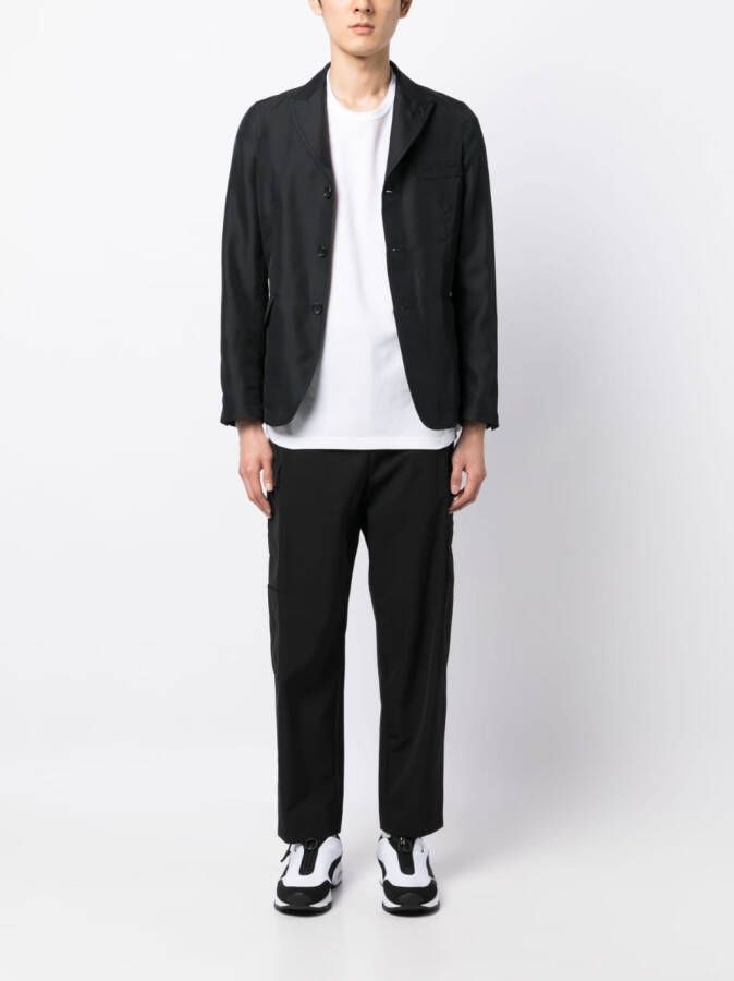 Black Comme Des Garçons Glanzende blazer Zwart