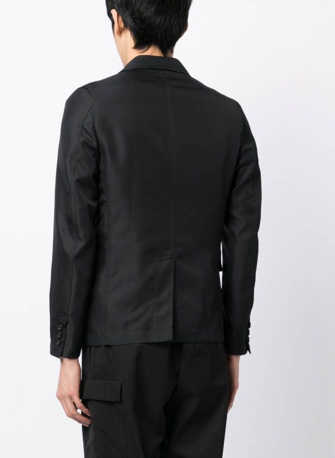 Black Comme Des Garçons Glanzende blazer Zwart