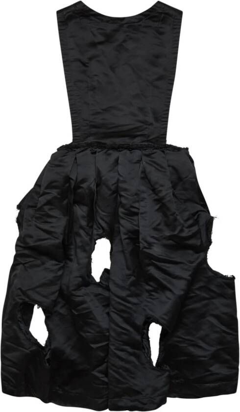Black Comme Des Garçons Jurk met uitgesneden details Zwart