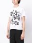 Black Comme Des Garçons T-shirt met logoprint Wit - Thumbnail 3