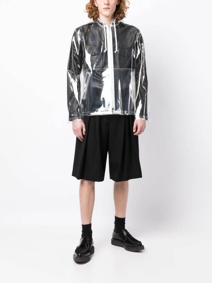 Black Comme Des Garçons Jack met tekst Beige