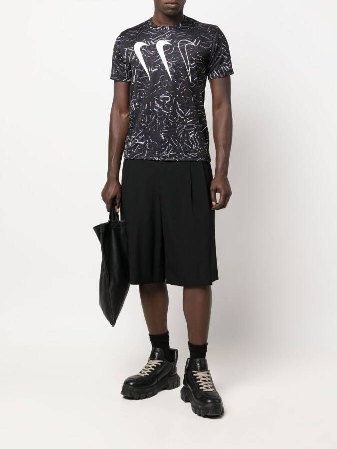 Black Comme Des Garçons T-shirt met logoprint Zwart