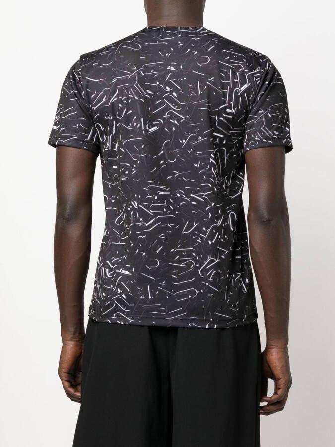 Black Comme Des Garçons T-shirt met logoprint Zwart