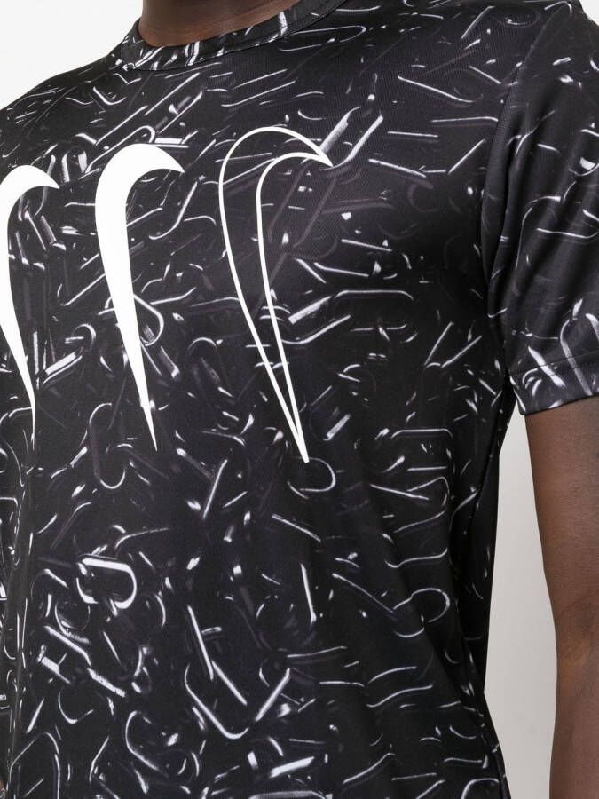 Black Comme Des Garçons T-shirt met logoprint Zwart