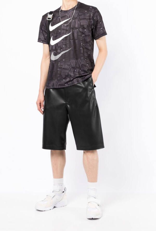 Black Comme Des Garçons T-shirt met print Zwart
