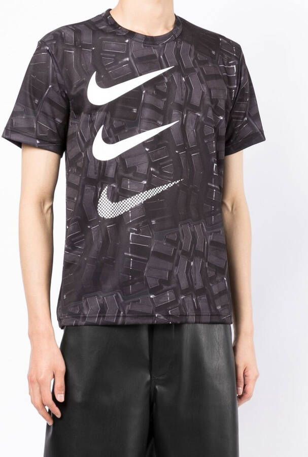 Black Comme Des Garçons T-shirt met print Zwart
