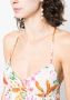 Black Coral Midi-jurk met bloemenprint Beige - Thumbnail 5