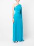 Blanca Vita Maxi-jurk met gedrapeerde mouwen Blauw - Thumbnail 3
