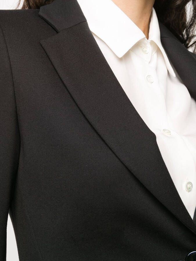 Blanca Vita Blazer met enkele rij knopen Zwart