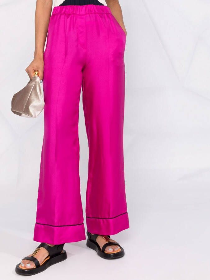Blanca Vita Broek met wijde pijpen Roze
