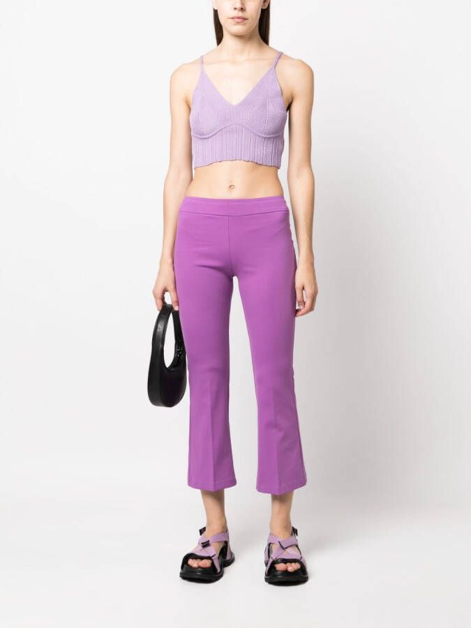 Blanca Vita Cropped broek Paars