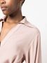 Blanca Vita Gedrapeerde blouse Roze - Thumbnail 5