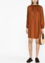 Blanca Vita Jurk met gesmockt detail Oranje - Thumbnail 2