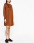 Blanca Vita Jurk met gesmockt detail Oranje - Thumbnail 3