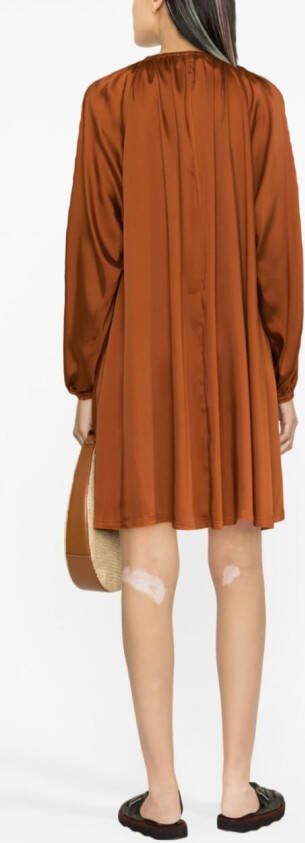 Blanca Vita Jurk met gesmockt detail Oranje