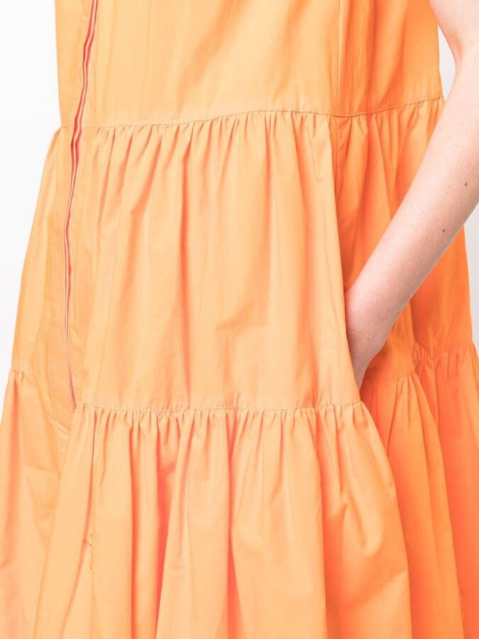 Blanca Vita Gelaagde blousejurk Oranje