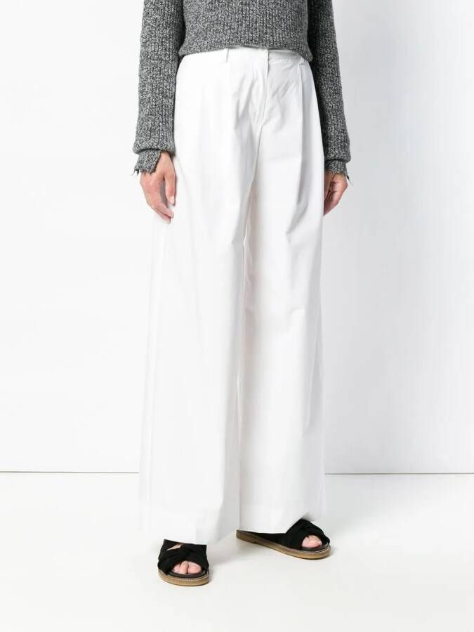 Blanca Vita high waist broek Wit