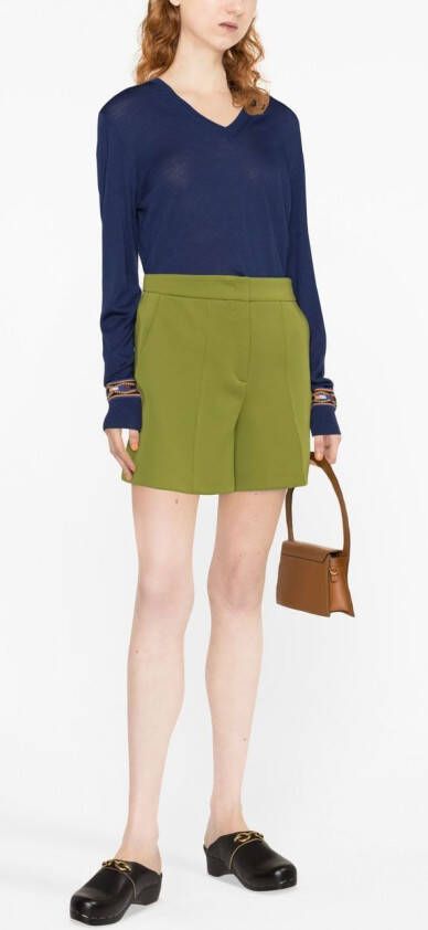 Blanca Vita High waist shorts Groen