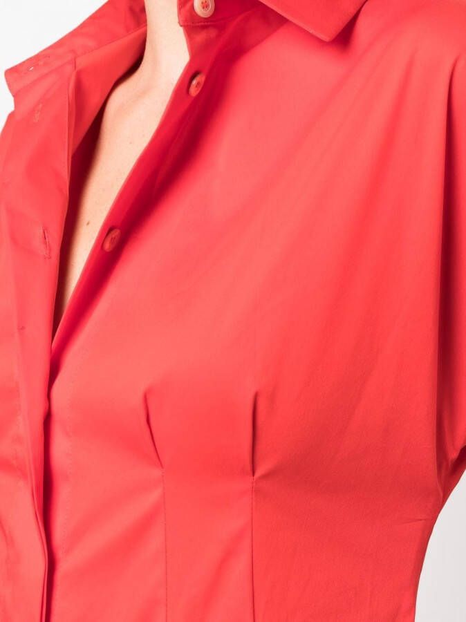 Blanca Vita Midi-blousejurk met korte mouwen Rood