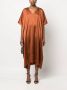 Blanca Vita Midi-jurk met V-hals Bruin - Thumbnail 2