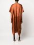 Blanca Vita Midi-jurk met V-hals Bruin - Thumbnail 4