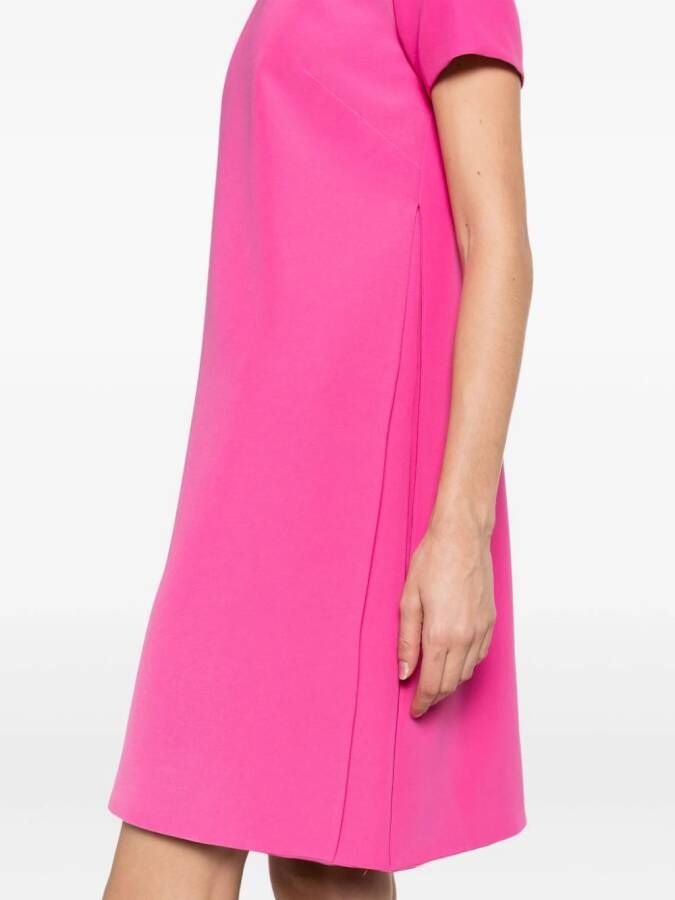 Blanca Vita Mini-jurk met ronde hals en A-lijn Roze