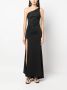 Blanca Vita Asymmetrische jurk Zwart - Thumbnail 2