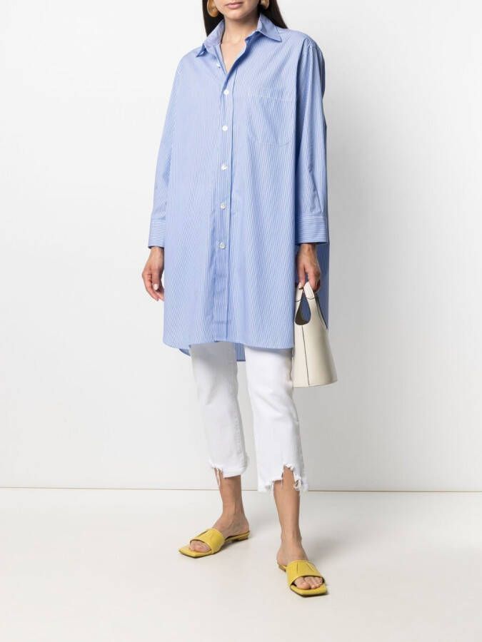 Blanca Vita Oversized blouse Blauw