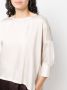 Blanca Vita Asymmetrische blouse Beige - Thumbnail 5