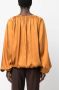 Blanca Vita Blouse met ruche Bruin - Thumbnail 4