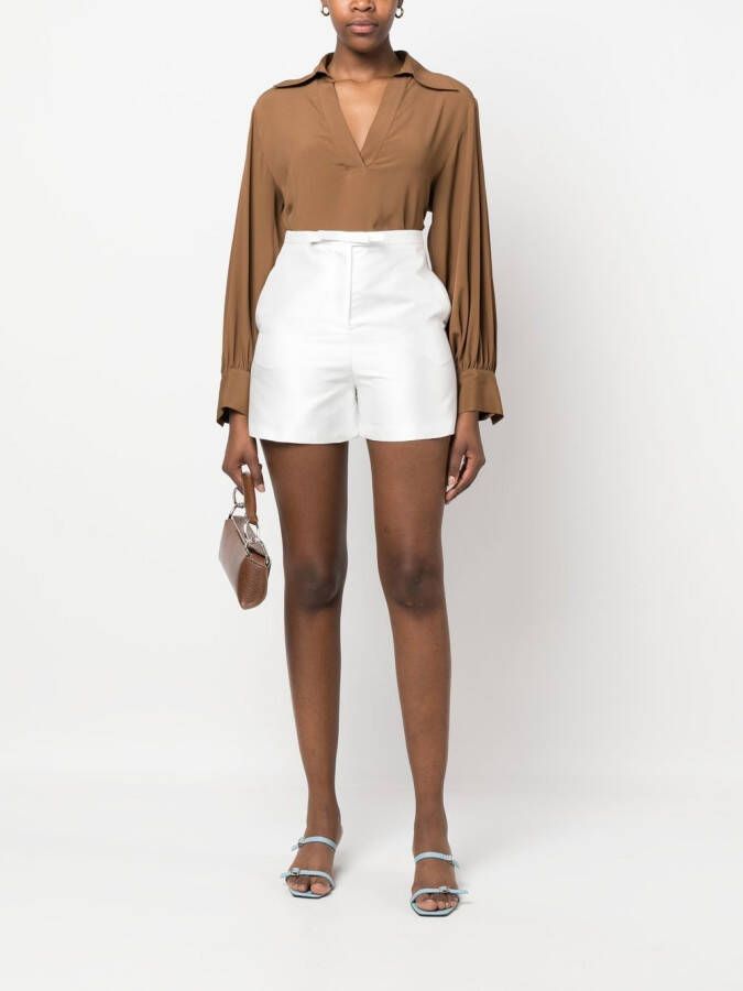Blanca Vita Satijnen shorts Wit