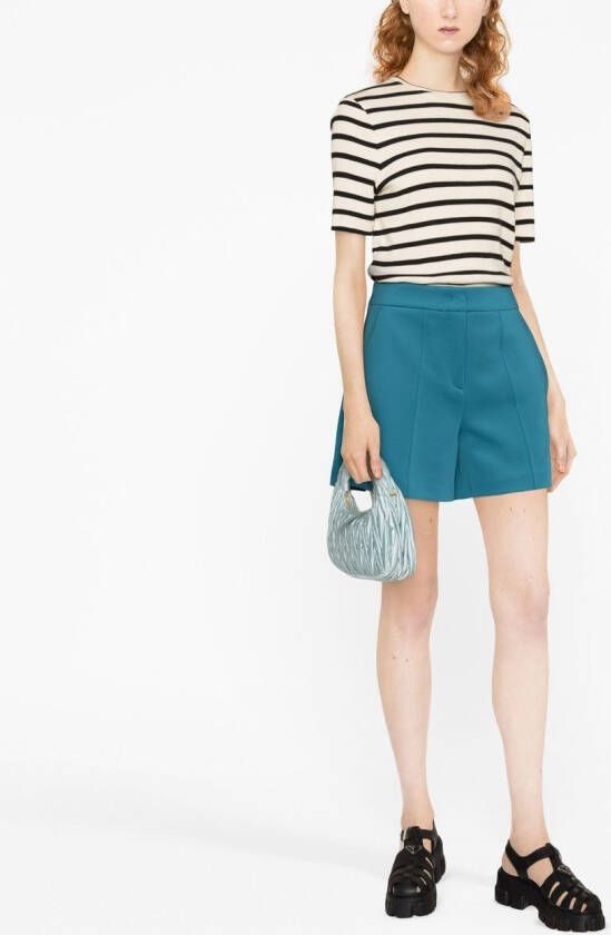 Blanca Vita High waist shorts Blauw