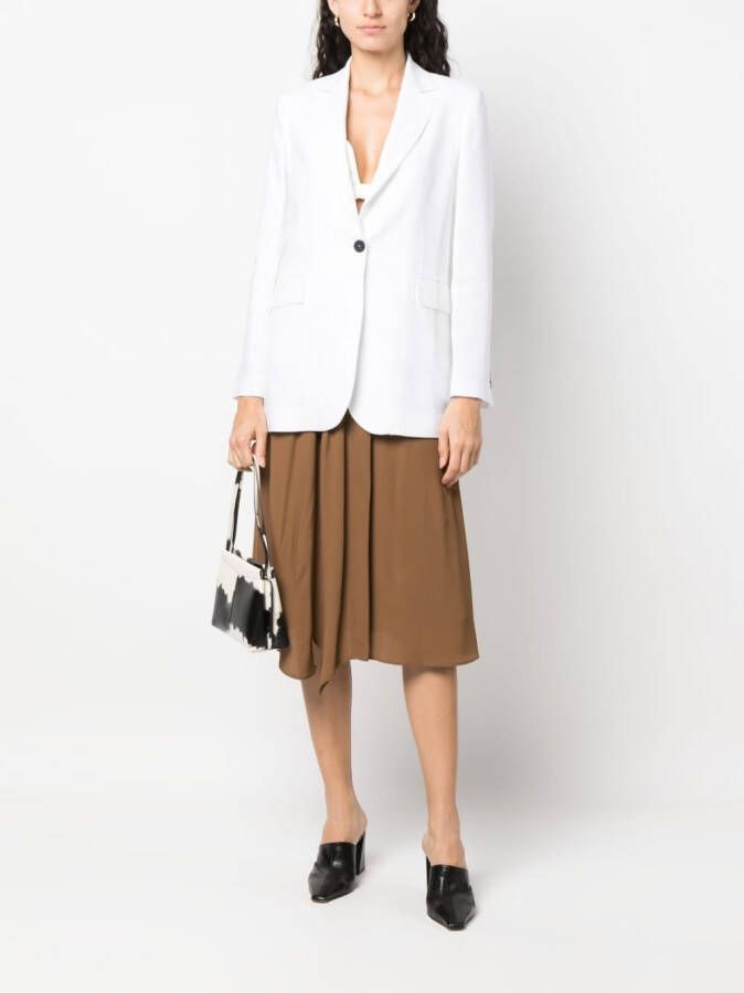 Blanca Vita Blazer met enkele rij knopen Wit