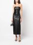 Blanca Vita Strapless midi-jurk Zwart - Thumbnail 2