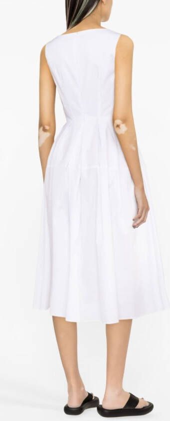 Blanca Vita Mouwloze jurk Wit