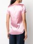 Blanca Vita Zijden T-shirt Roze - Thumbnail 4