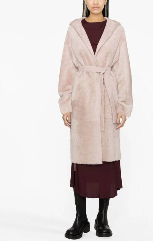 Blancha Lammy coat Roze
