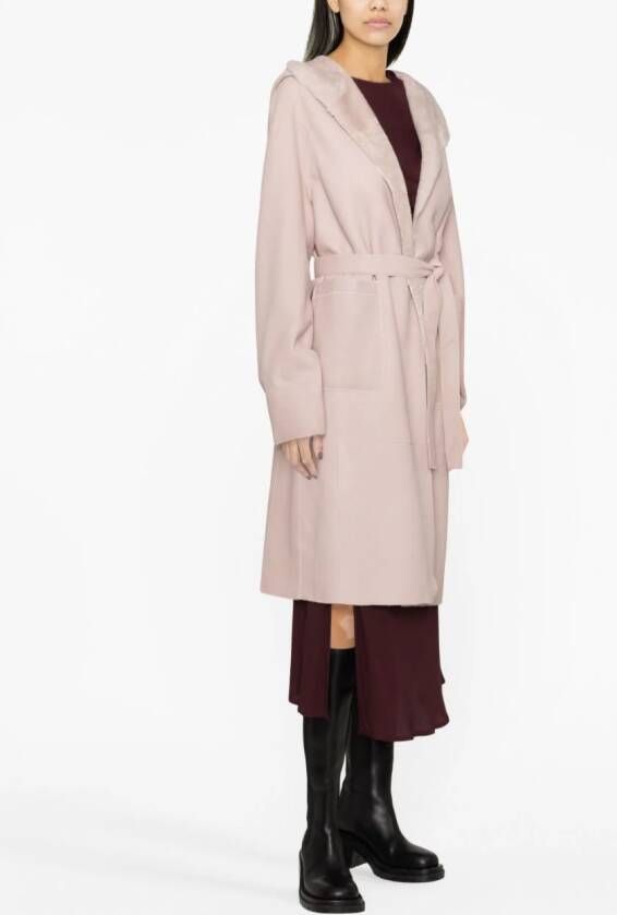 Blancha Lammy coat Roze
