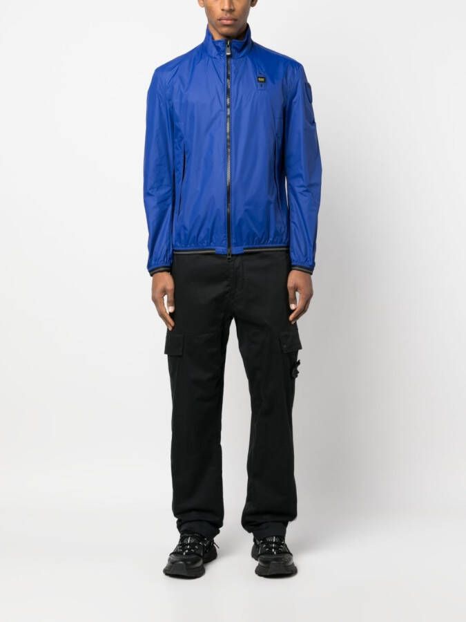 Blauer Jack met logopatch Blauw
