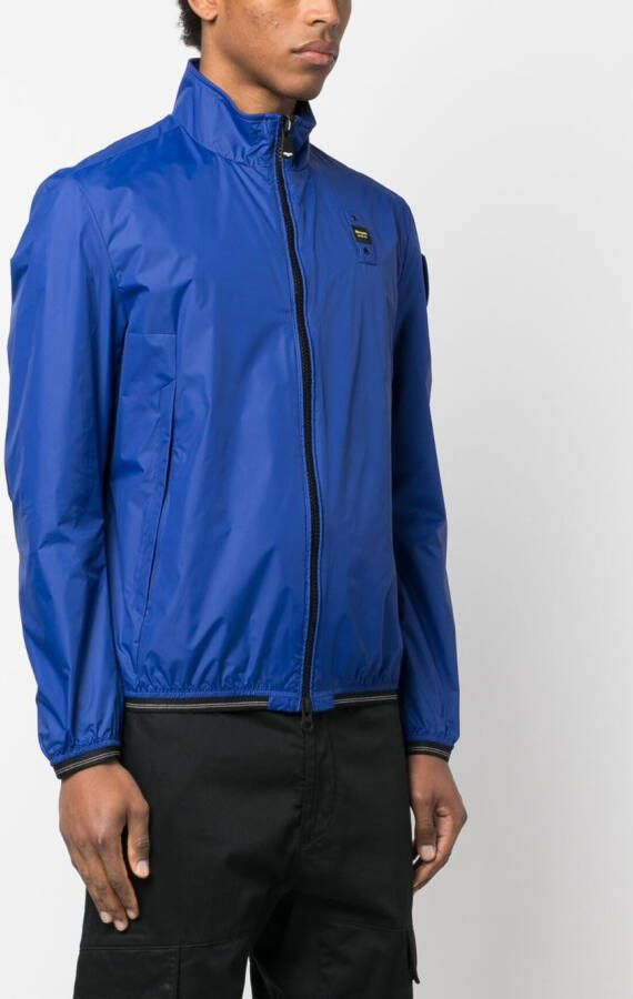 Blauer Jack met logopatch Blauw