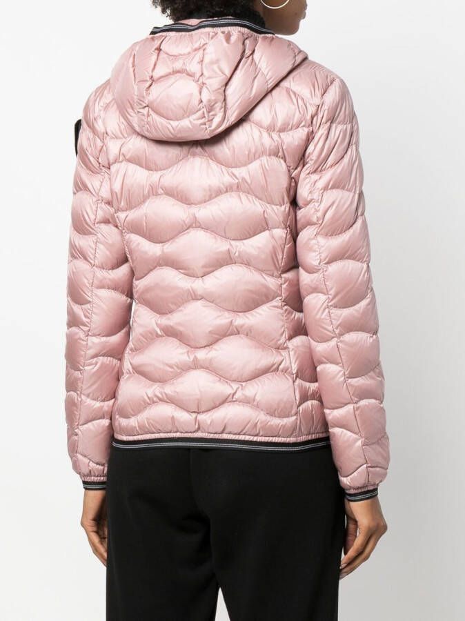 Blauer Jack met logopatch Roze