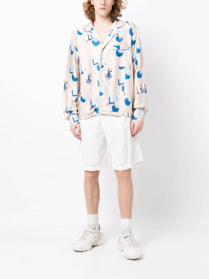 BLUE SKY INN Overhemd met print Beige