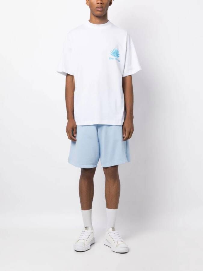BLUE SKY INN T-shirt met geborduurd logo Wit