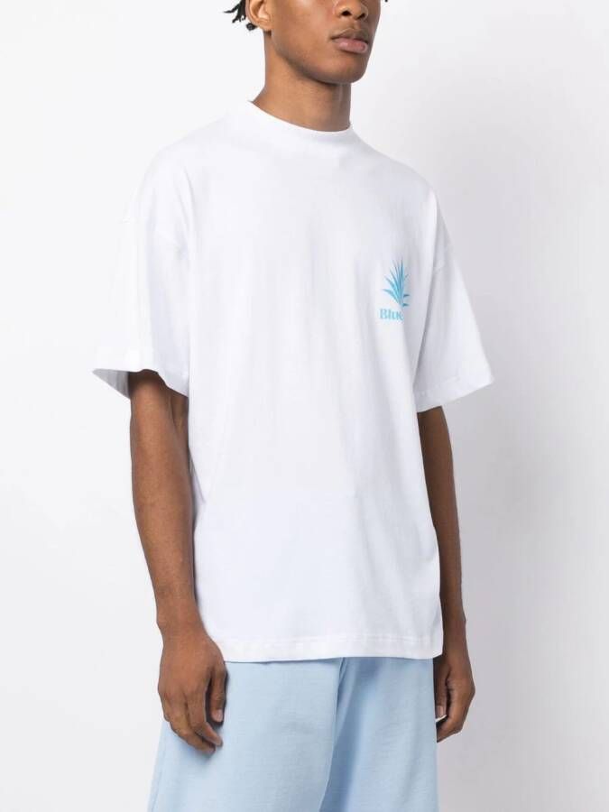 BLUE SKY INN T-shirt met geborduurd logo Wit