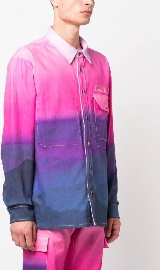 BLUE SKY INN Shirtjack met kleurverloop Roze