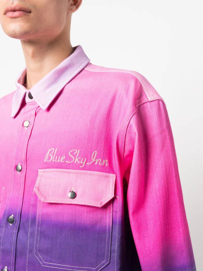 BLUE SKY INN Shirtjack met kleurverloop Roze