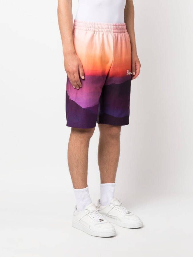 BLUE SKY INN Bermuda shorts met print Oranje