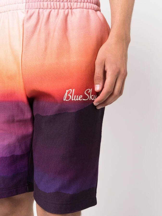 BLUE SKY INN Bermuda shorts met print Oranje